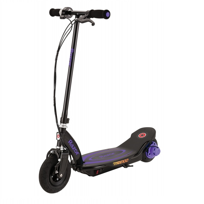 

Электросамокат Razor Power Core E100, фиолетовый, 011609