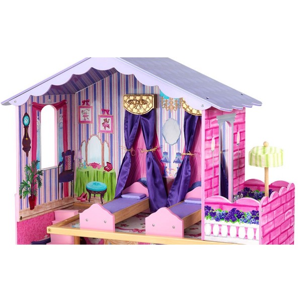 Деревянный домик Барби - My Dream Mansion - Особняк мечты, с мебелью 13 элементов  