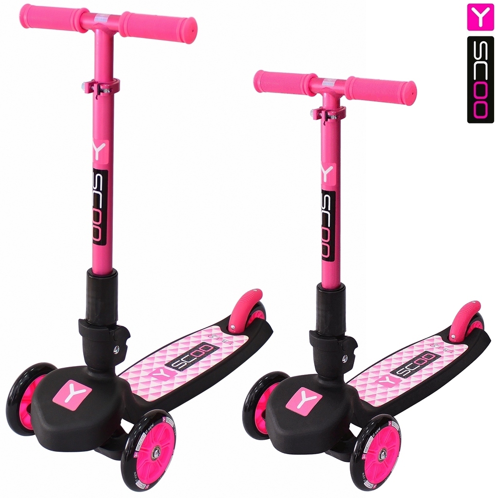

Самокат трехколесный Y-Scoo Trio Maxi 120, pink