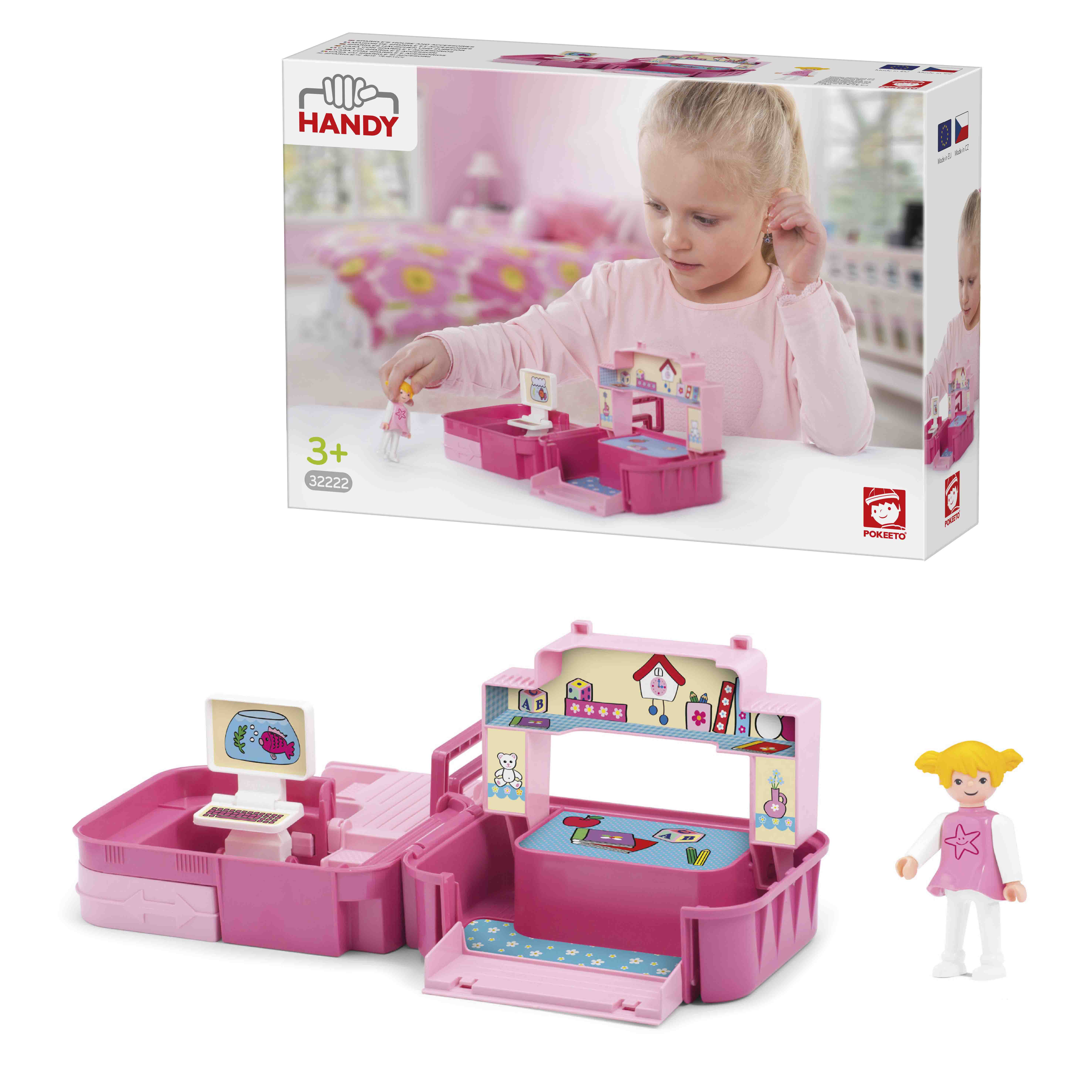 

Игровой набор - Детская комната с фигуркой девочкой в чемоданчике