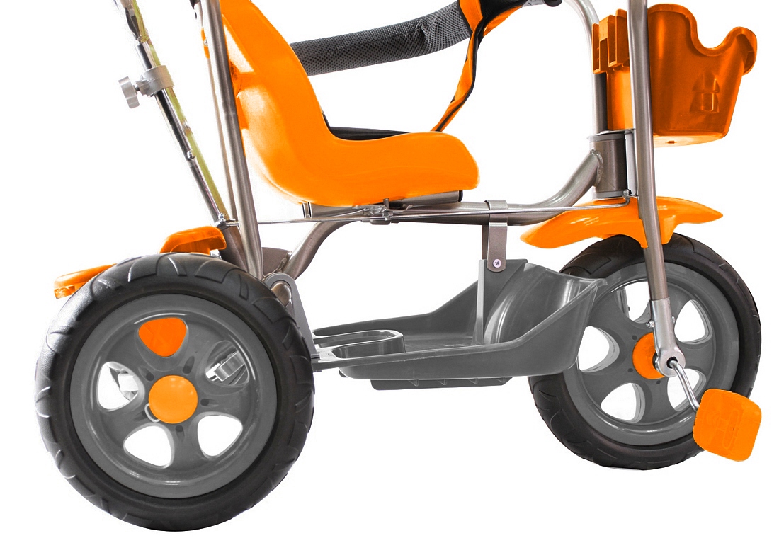 3-х колесный велосипед Galaxy Лучик Л001 с капюшоном, оранжевый  