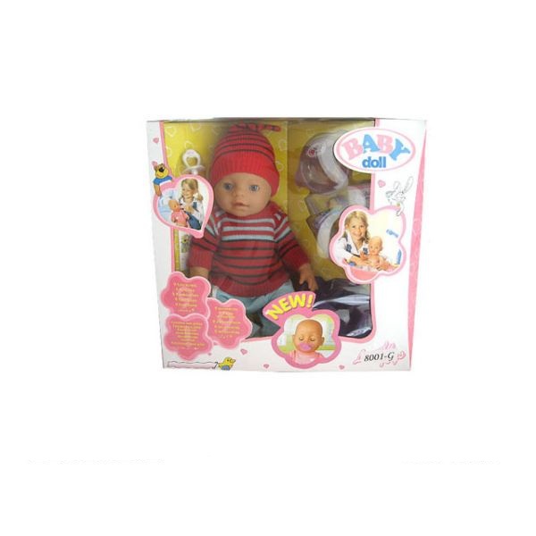 

Пупс Baby Dolls, 43 см, с аксессуарами, пьет и писает, закрывает глаза