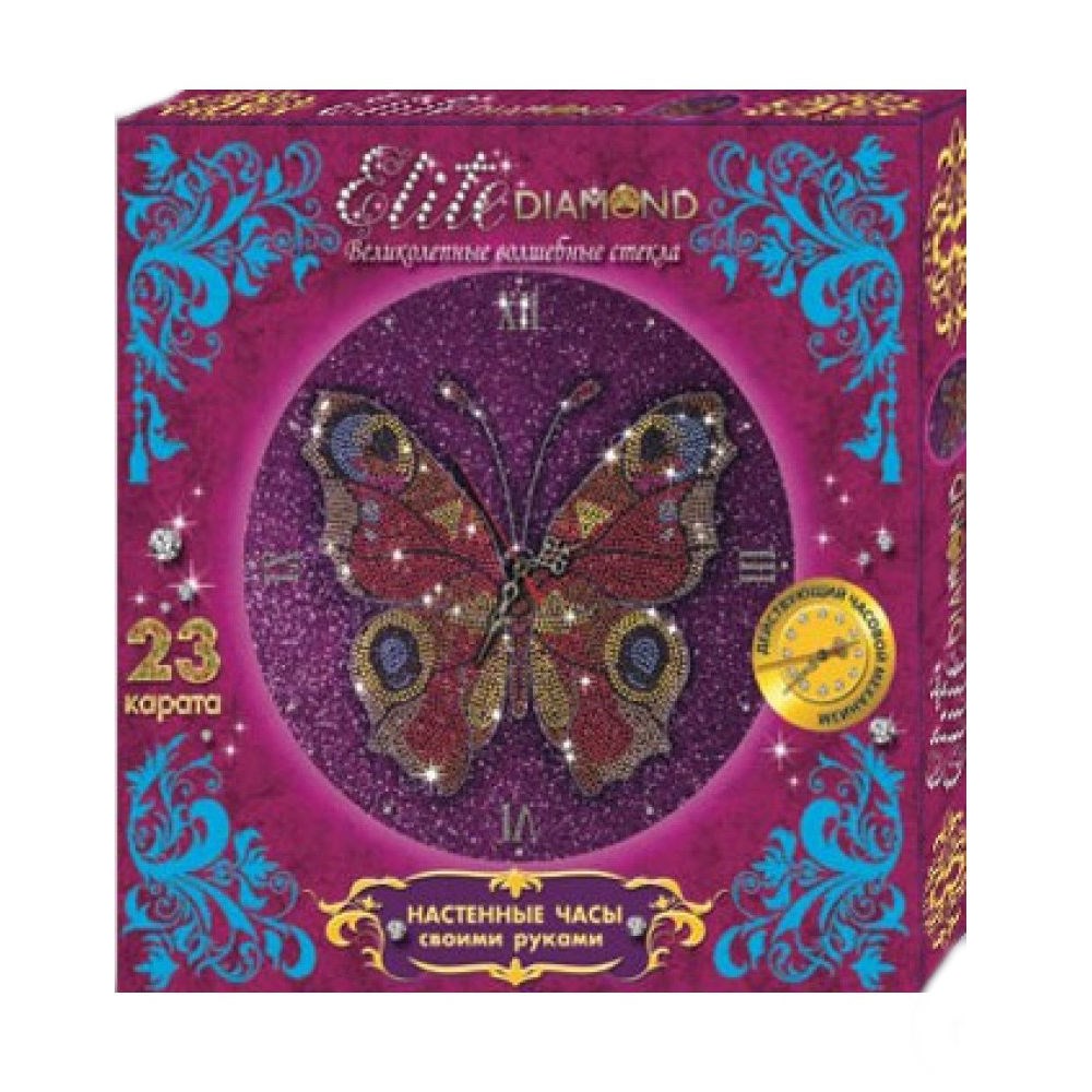 

Набор для творчества из серии Стразы - Elite Diamond. Часы Бабочки