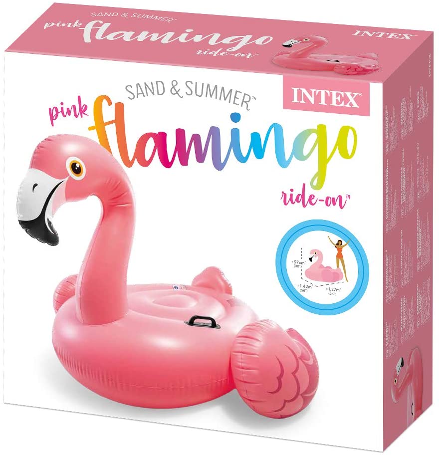 Плот надувной Pink Flamingo Фламинго для бассейна и моря, от 3 лет  