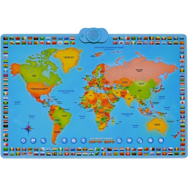 Карта мира интерактивная  