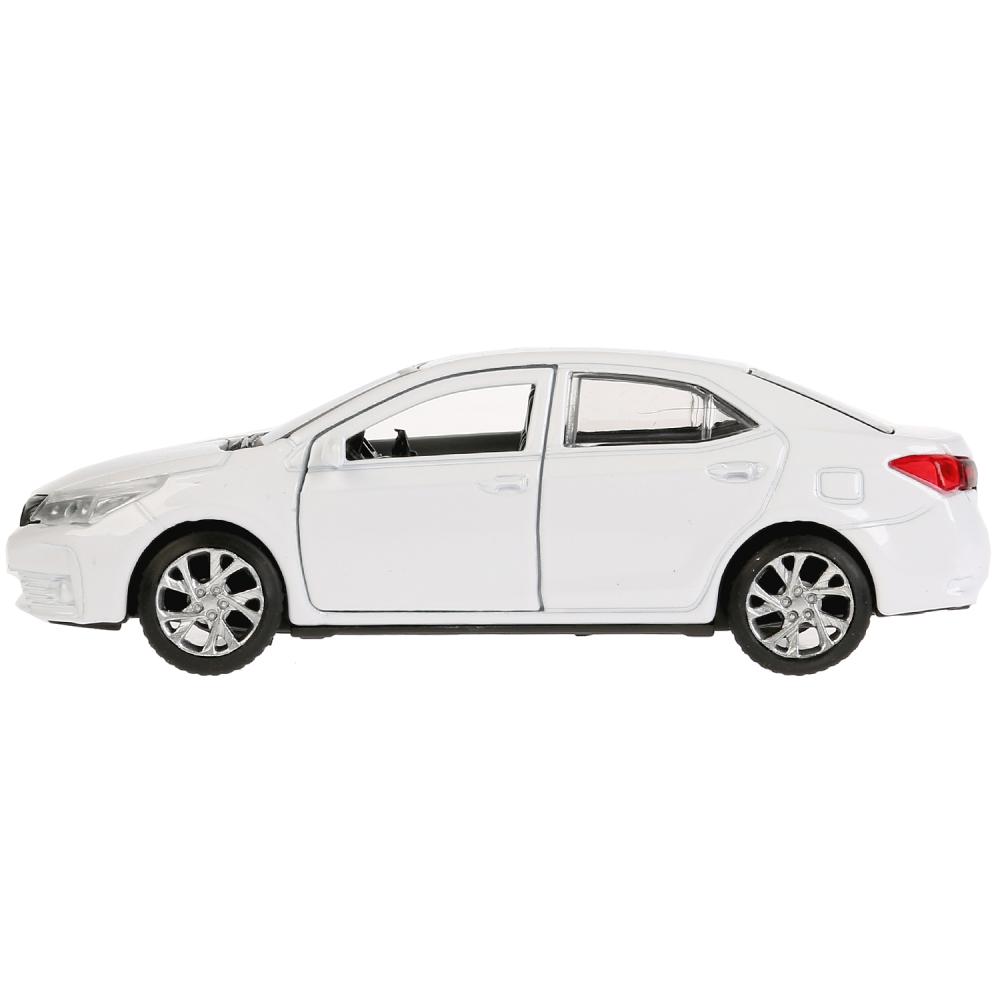 Инерционная металлическая машина - Toyota Corolla, белый, 12 см, открываются двери  