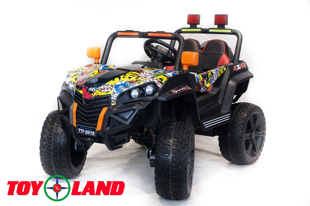 

Багги 2018 4х4 ToyLand, цвет мульти, от 3 до 8 лет, 1 аккумулятор 12V/7Ah, четыре двигателя: 4x20W