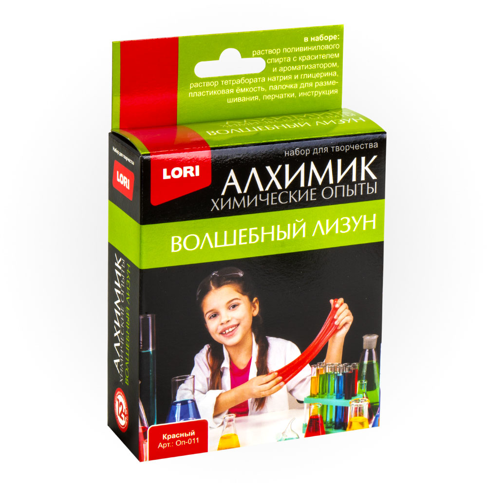 

Набор - Химические опыты - Лизун красный