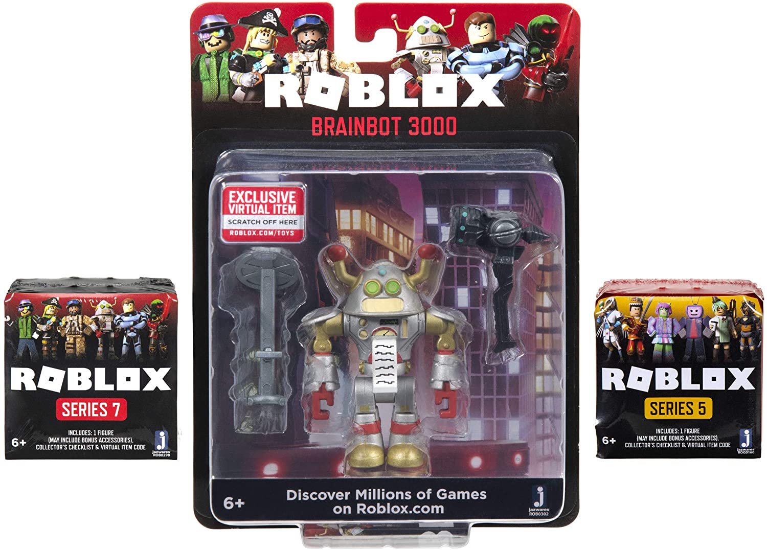 Игровой набор Roblox - Фигурка героя Brainbot 3000 Core с аксессуарами  