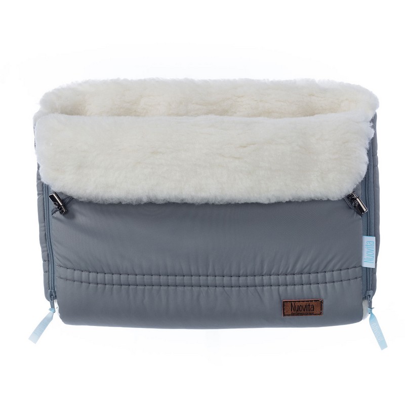 

Муфта меховая для коляски Nuovita Alpino Bianco Grigio/Серый