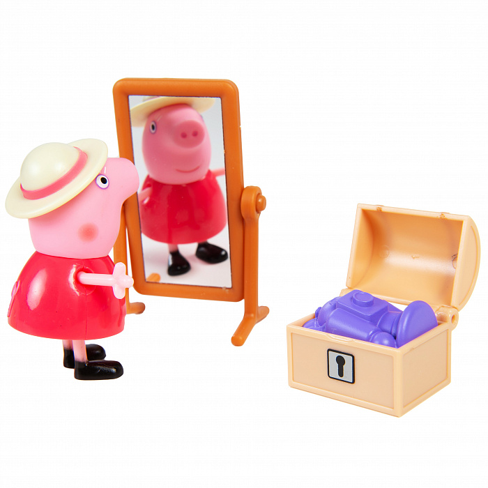 Игровой набор Peppa Pig – Пеппа и Бабушка в гардеробной, 5 предметов, свет  