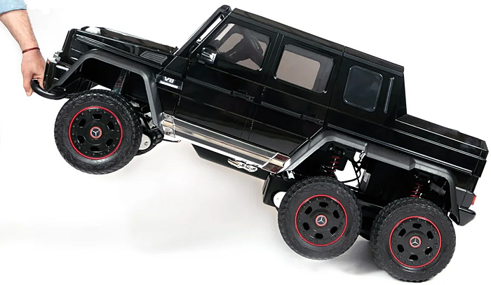 Электромобиль ToyLand Mercedes Benz G63 6х6, цвет - черный  