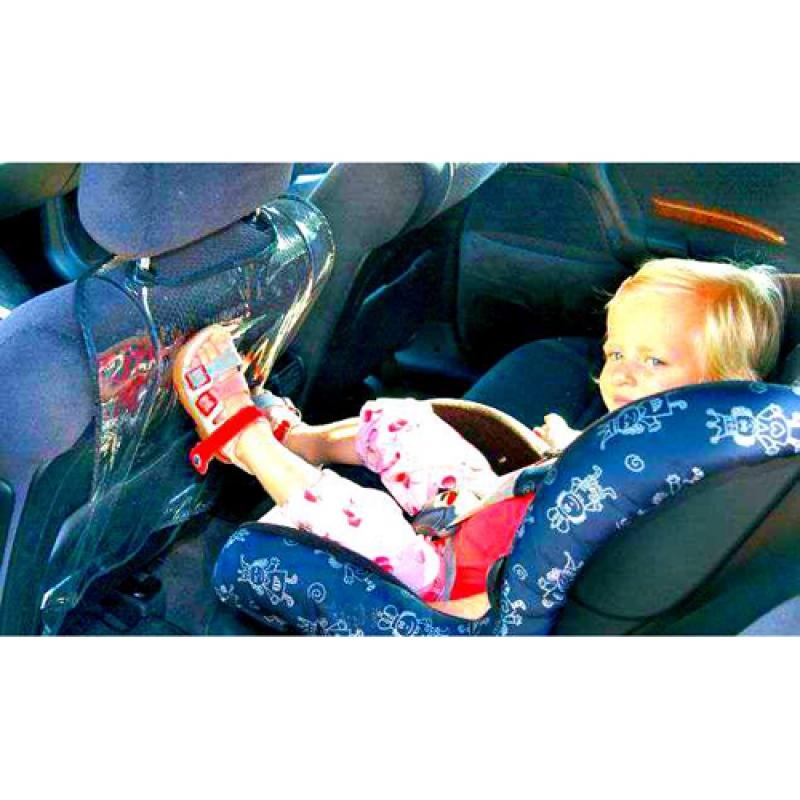 Защитная накидка на спинку переднего сиденья автомобиля -Карманы  