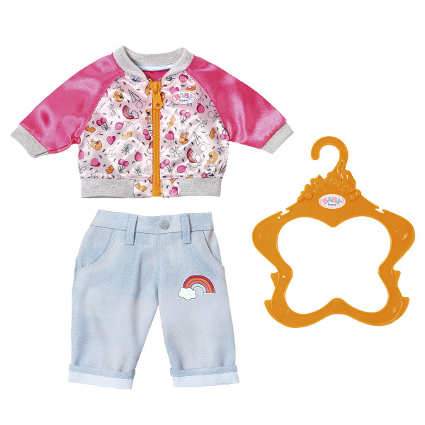 Одежда для куклы Baby born – Штанишки и кофточка для прогулки, голубой  