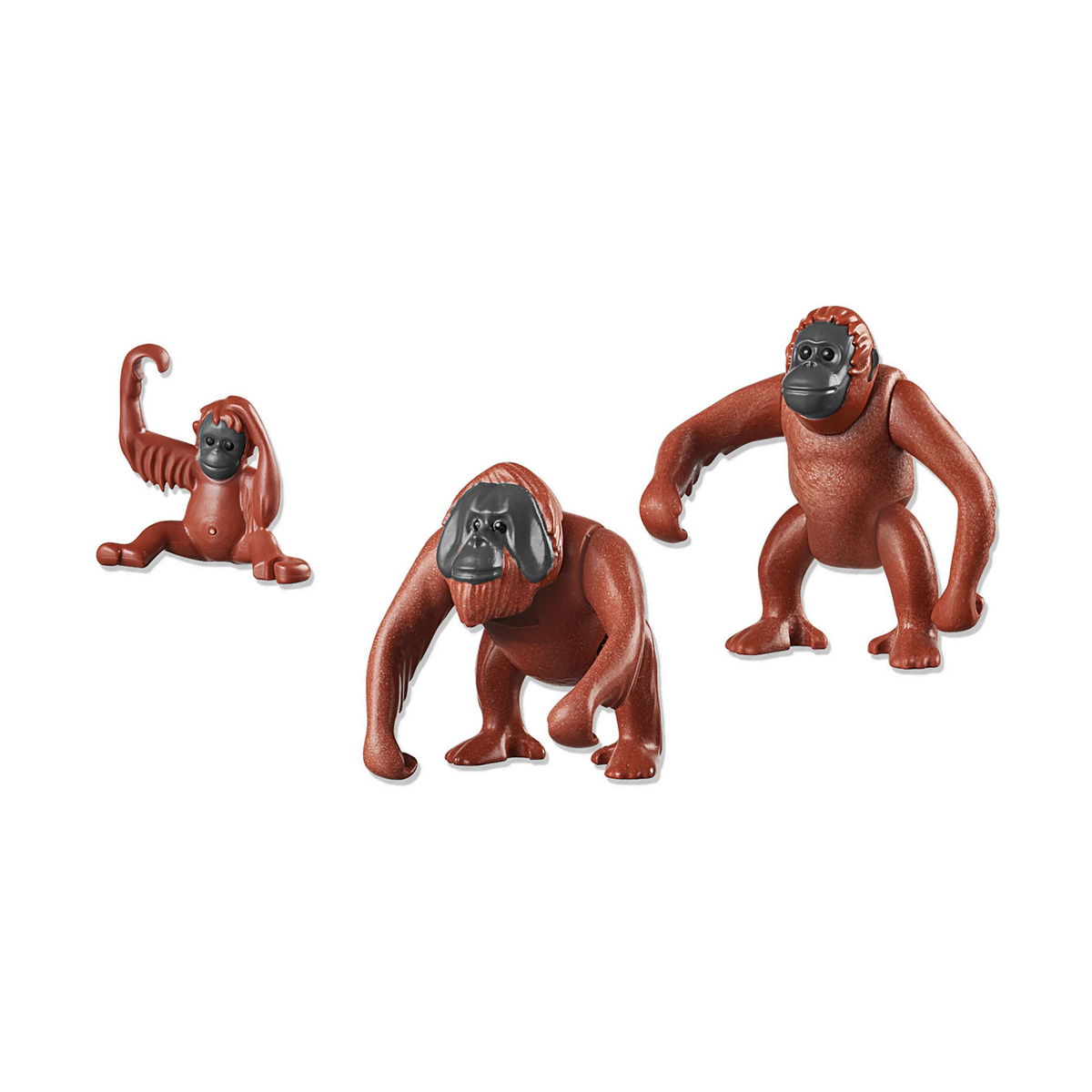 Набор из 3 фигурок - Зоопарк: Семья Орангутангов  