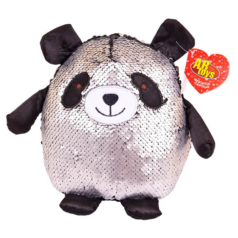 

Мягкая игрушка - Панда с пайетками, 20 см