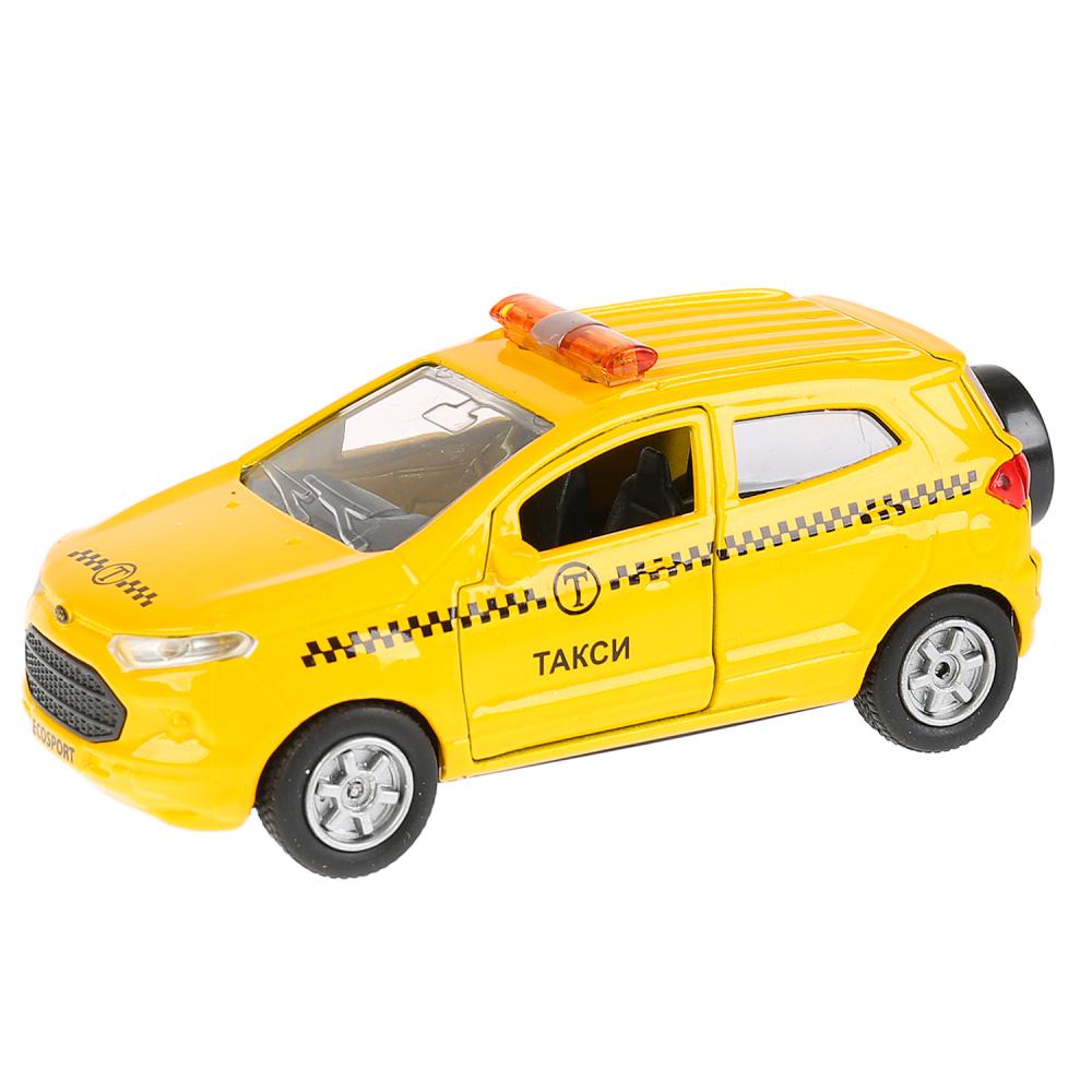 

Машина металлическая Ford Ecosport такси 12 см, открываются двери, инерционная