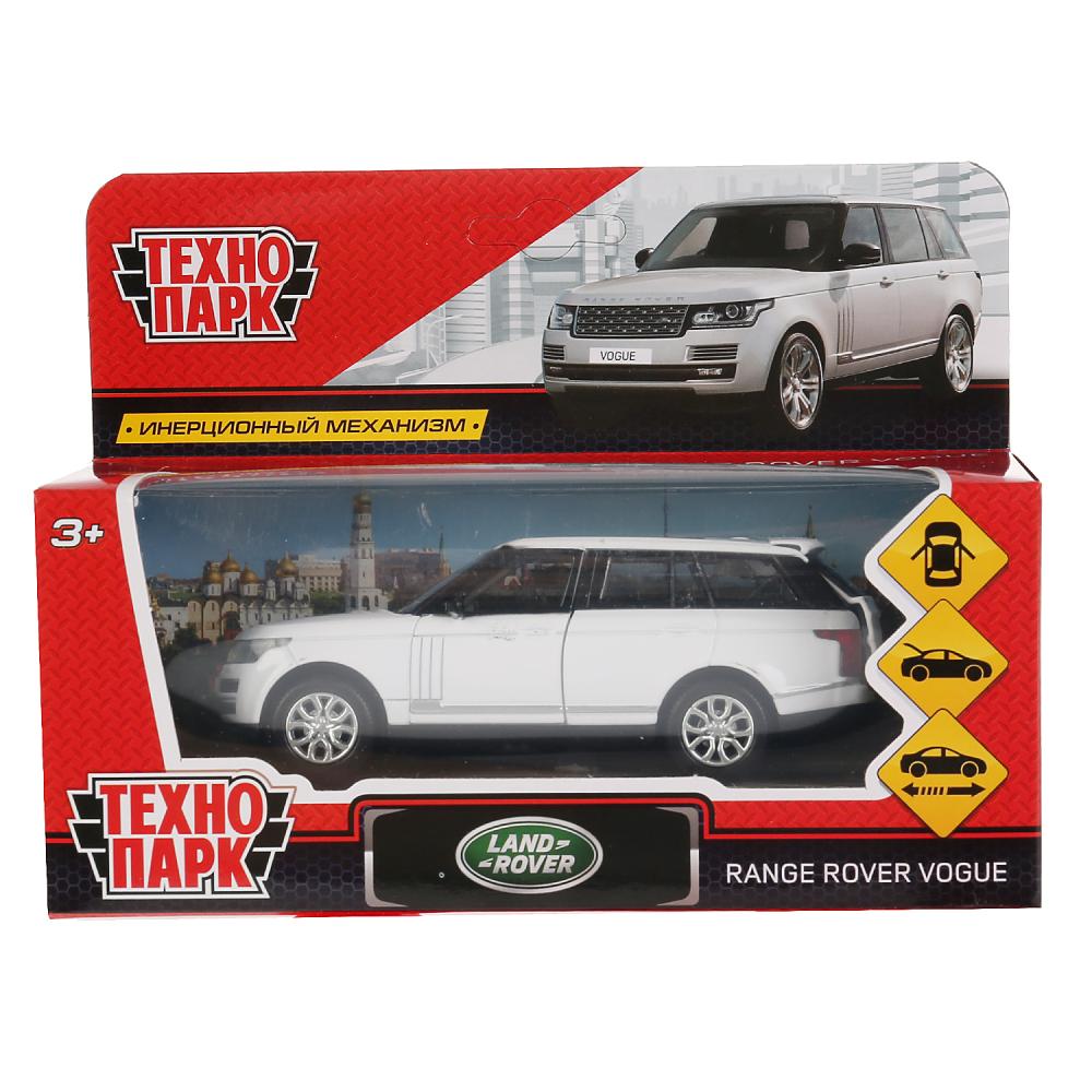 Машина металлическая Range Rover Vogue, 12 см, открываются двери, инерционная, белая  