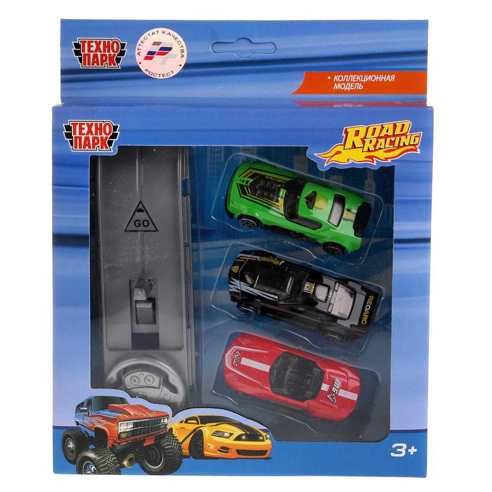 

Набор из металлических машин – Road Racing, 7,5 см., с пусковым механизмом