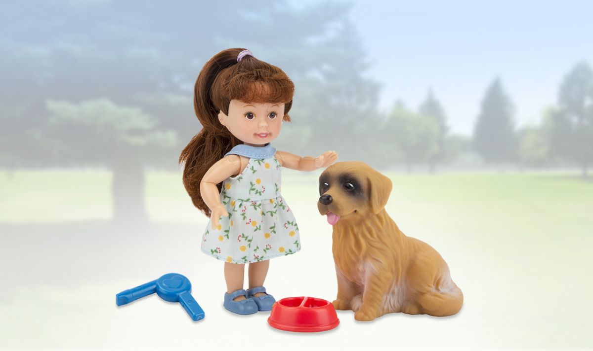 

Игровой набор из серии Paula. С питомцем – Кукла с ретривером