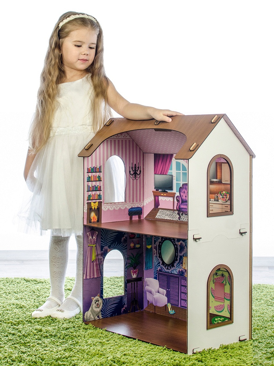 Конструктор - Кукольный домик – Жаклин, высота 70 см   