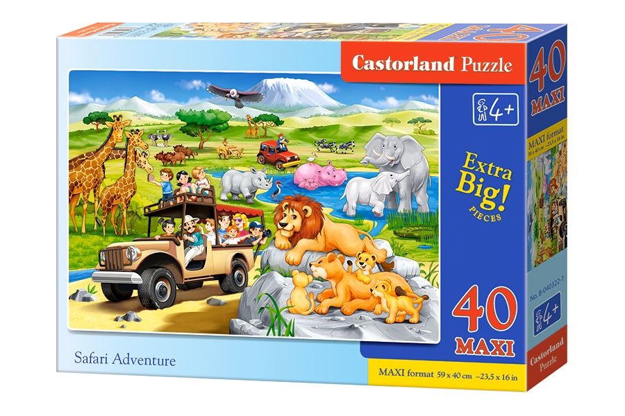 

Пазлы Castorland – Сафари, 40 элементов маxi