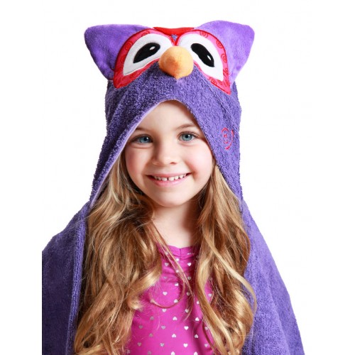 Полотенце с капюшоном для детей - Сова Оливия / Olive the Owl, 2+  