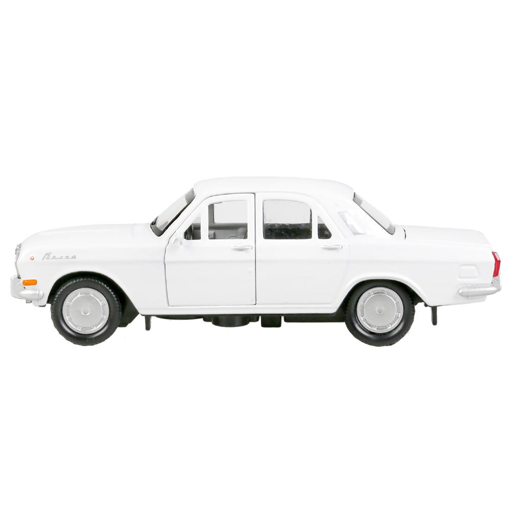 Модель легкового автомобиля - Газ-2401 Волга, инерционная, открываются двери, 12 см, белая  
