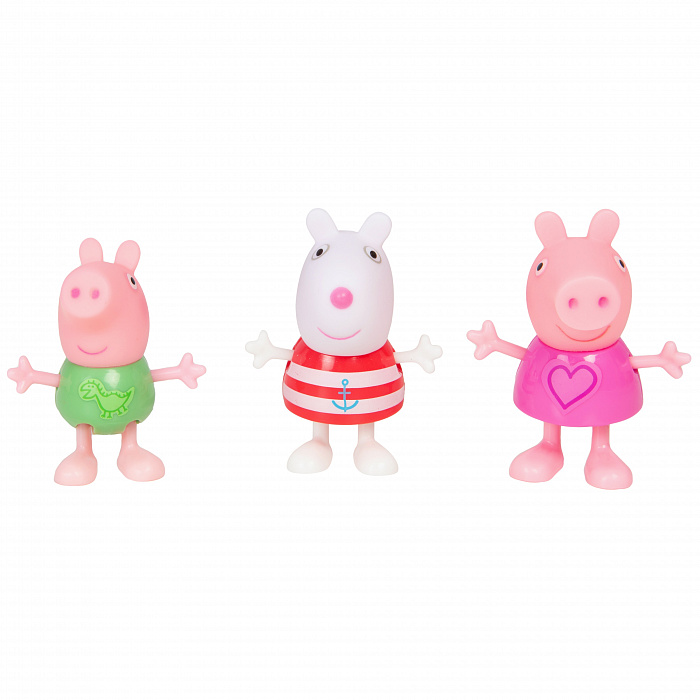 Игровой набор Peppa Pig – Особняк семьи Пеппы с 3 фигурками, 18 предметов  