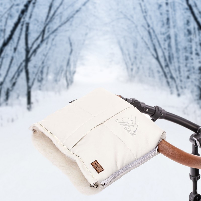 Муфта меховая для коляски Nuovita Siberia Lux Bianco Bianco/Белый  