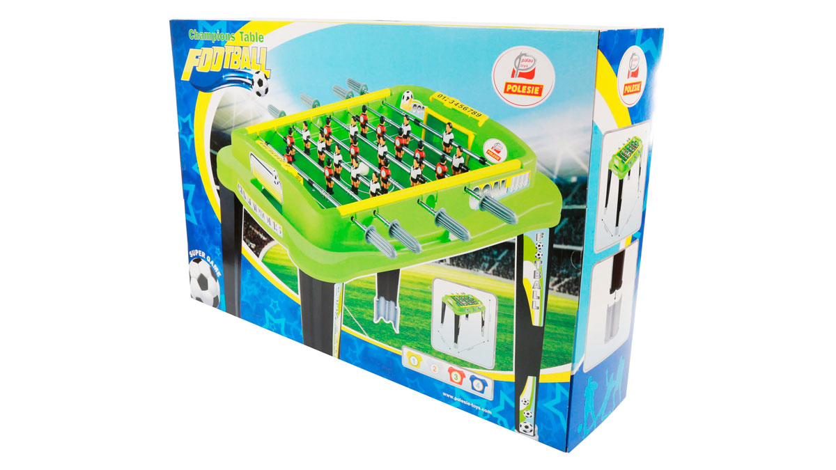 Мини-футбол Champions №4, зеленый, в коробке  