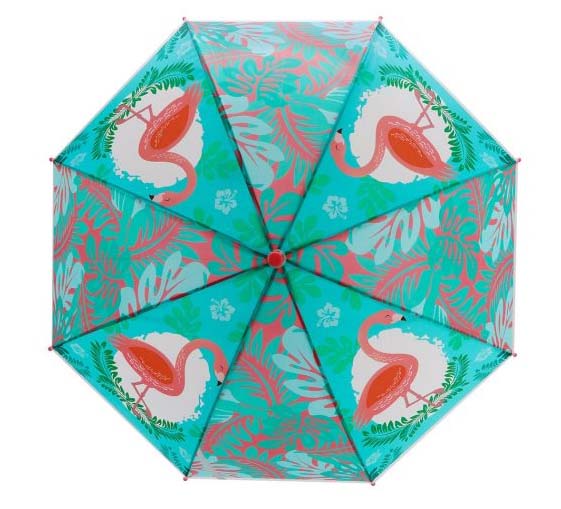 Зонт детский - Фламинго, 48 см, свисток, полуавтомат  