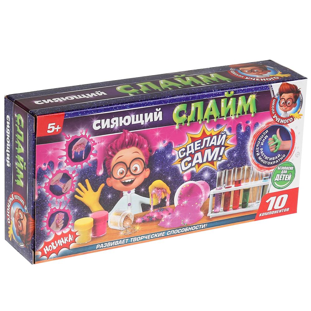 Игрушка опыты Школа ученого - Сияющий слайм: сделай сам  