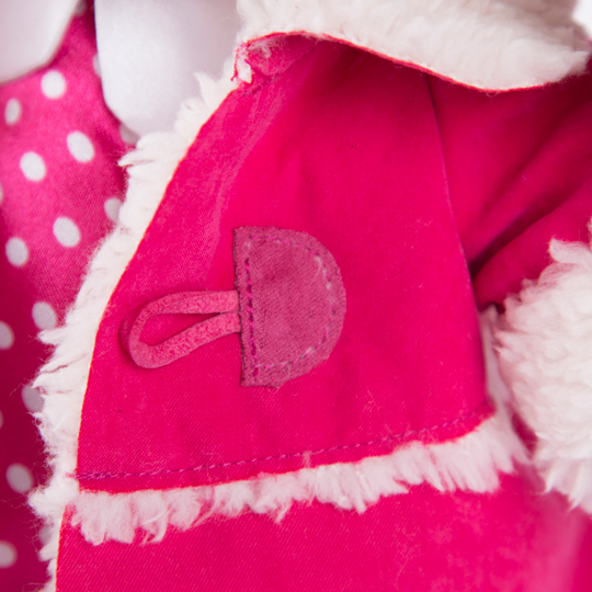 Мягкая игрушка – Зайка Ми в платье и розовой дубленке, малая, 25 см  