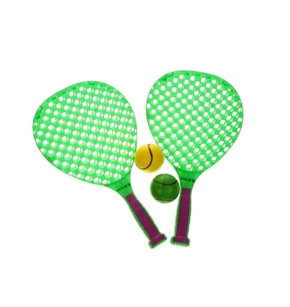 Набор для тенниса с ракетками пластиковыми и 2 мячиками  
