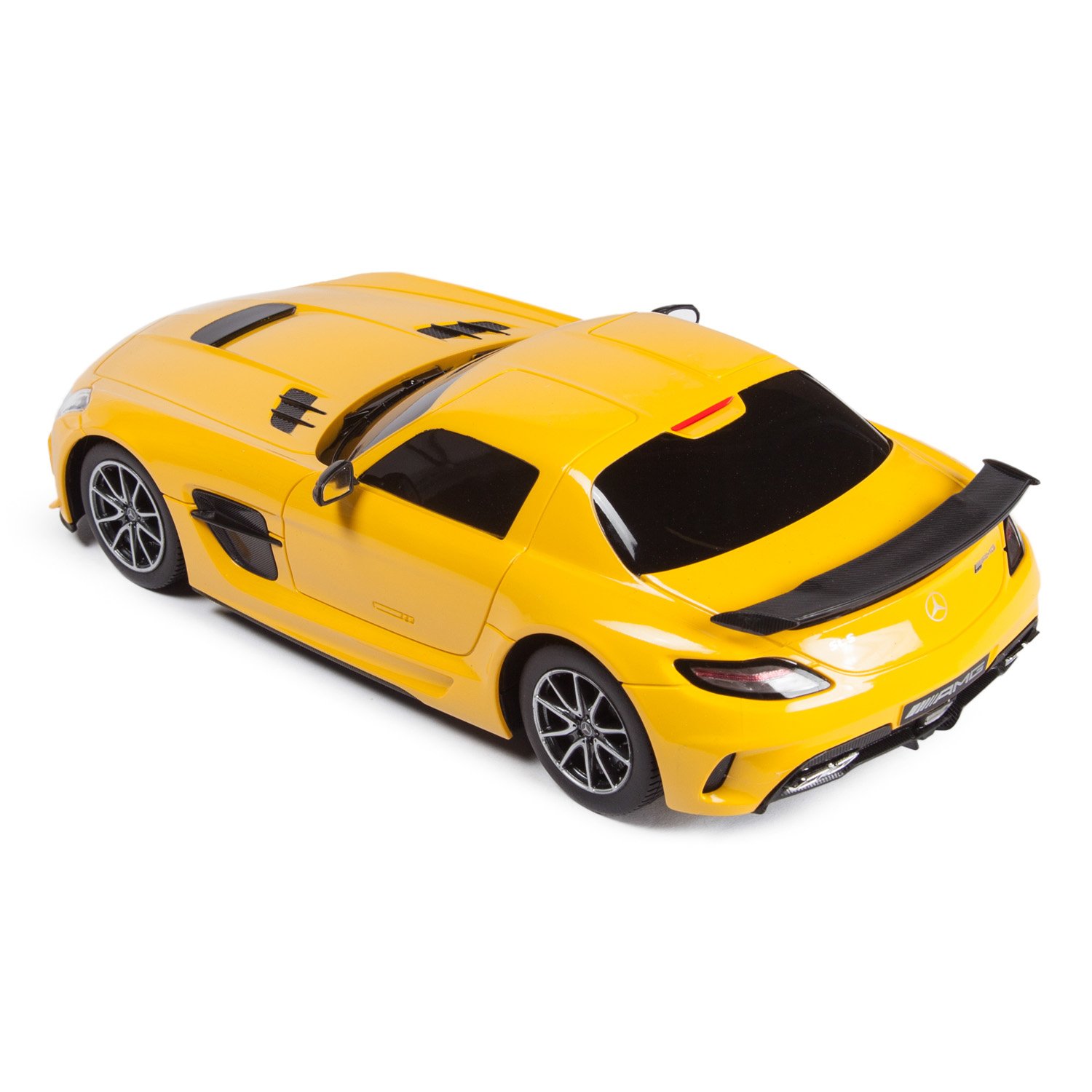 Машина на р/у – Mercedes SLS AMG, 1:18, желтый, белый  