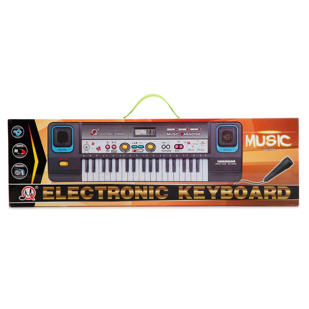 Синтезатор с микрофоном и радио – Music, 220V/ батарейки, 37 клавиш, USB-кабель  