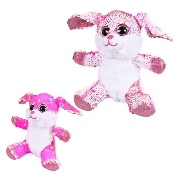 

Мягкая игрушка - Кролик с пайетками, 15 см