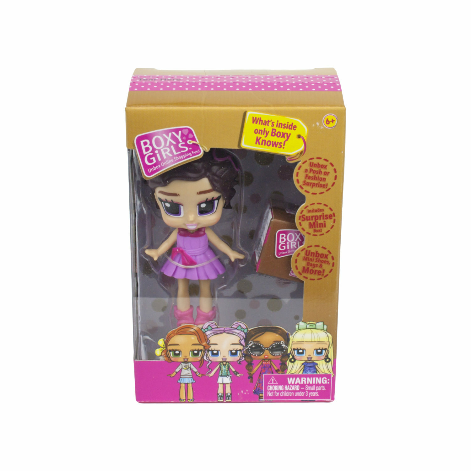 Мини кукла Boxy Girls - Lina, 8 см с аксессуарами в 1 коробочке  