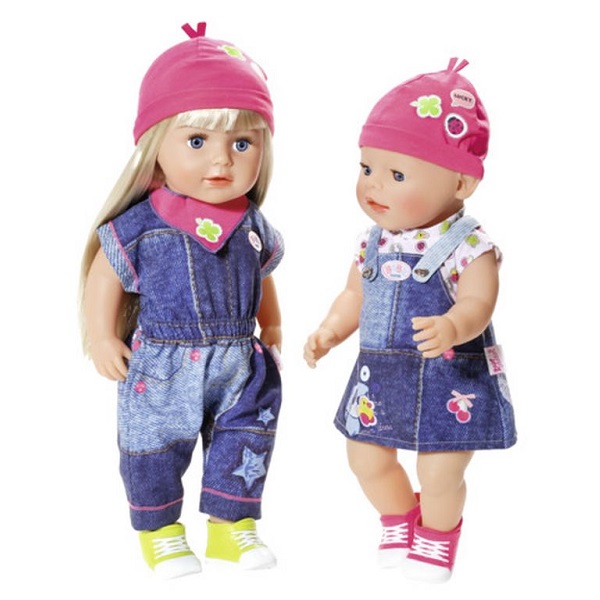 Набор для куклы Baby born – Джинсовая коллекция, 2 вида  
