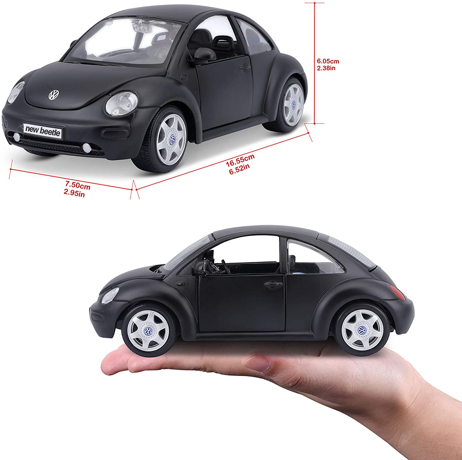 Модель автомобиля Volkswagen New Beetle, 1:24  