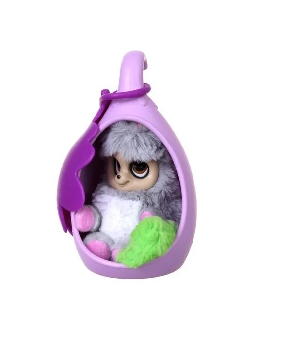 Плюшевая игрушка Bush baby world со спальным коконом – Пушастик Нениа, 17 см  