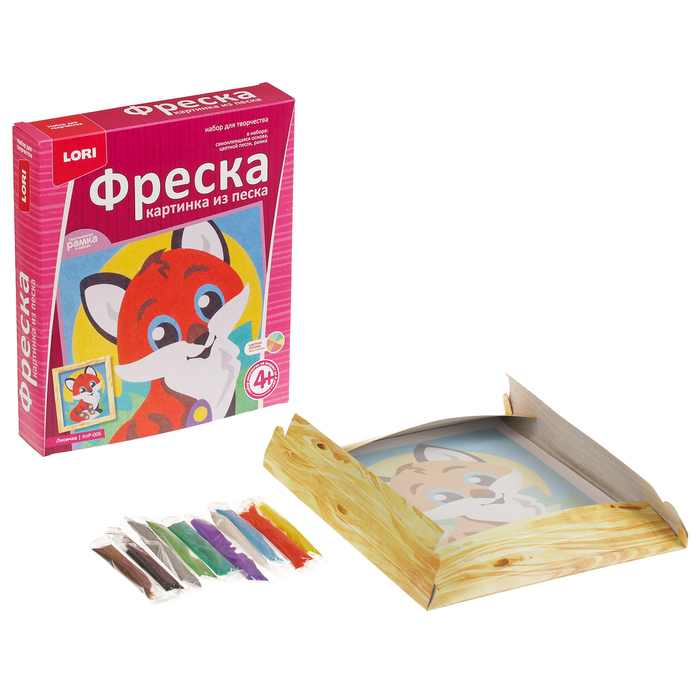 Фреска из песка Лисичка  