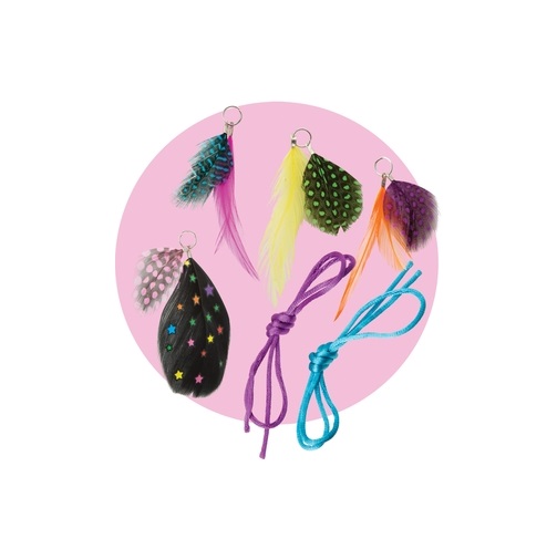 Набор для творчества Pops Craft - Ожерелья с цветными перышками  