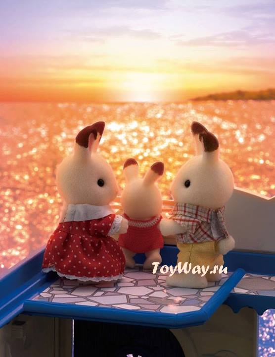 Sylvanian Families - Семья Шоколадных Кроликов  