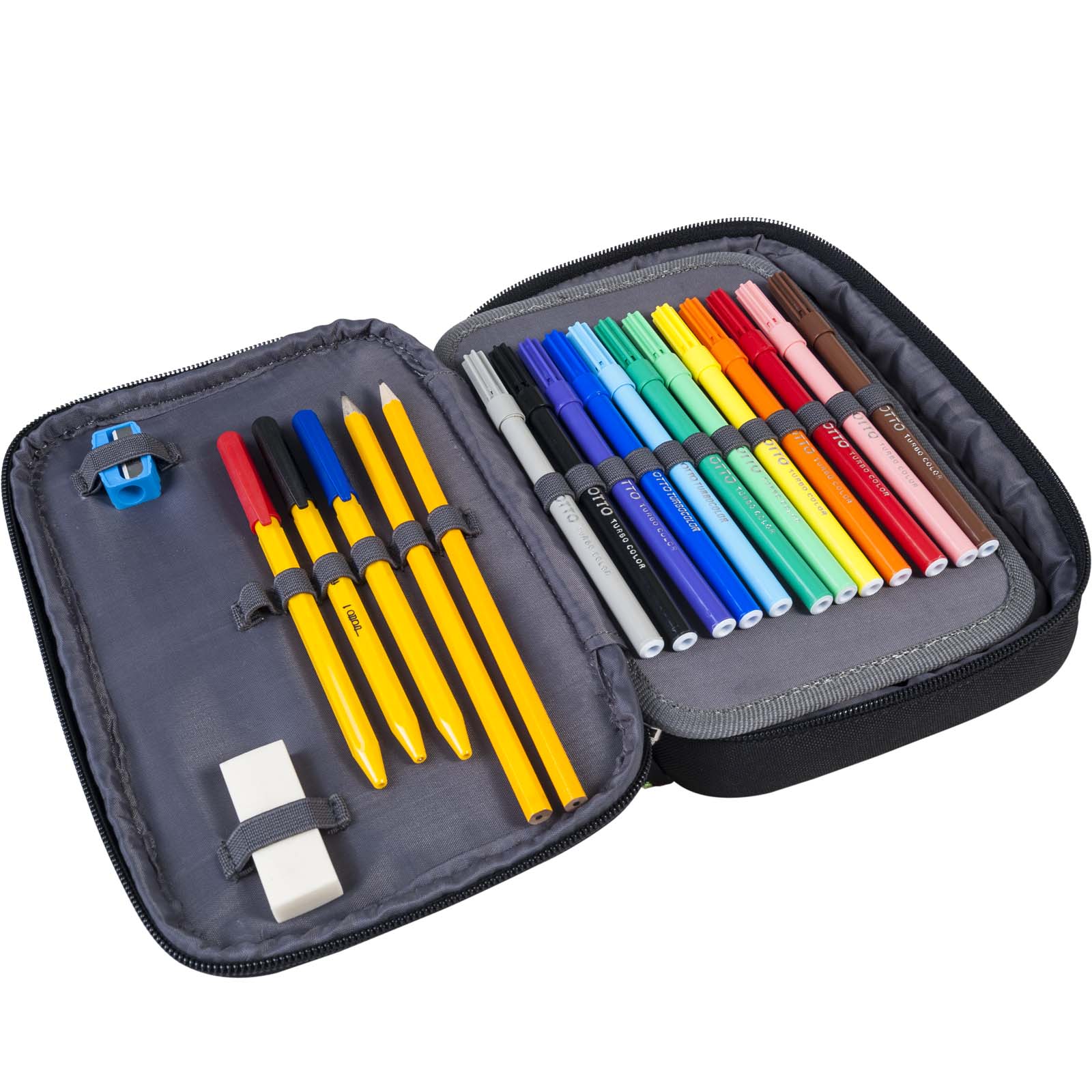 Пенал с канцтоварами - Blue Crash  