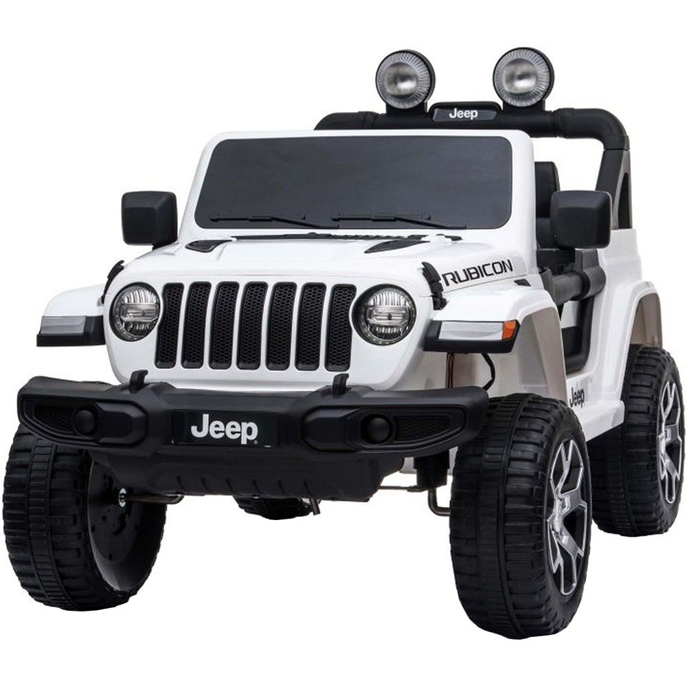 

Электромобиль Джип Jeep Rubicon, белый, свет и звук