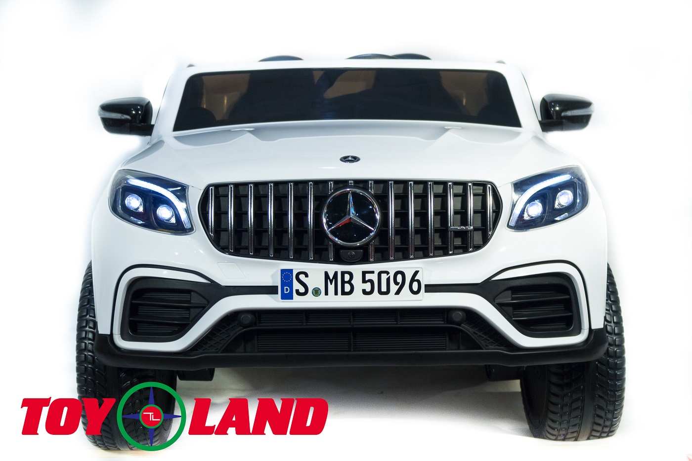 Электромобиль Mercedes-Benz AMG GLC63 2.0 Coupe 4x4 белого цвета, ToyLand, QLS-5688 