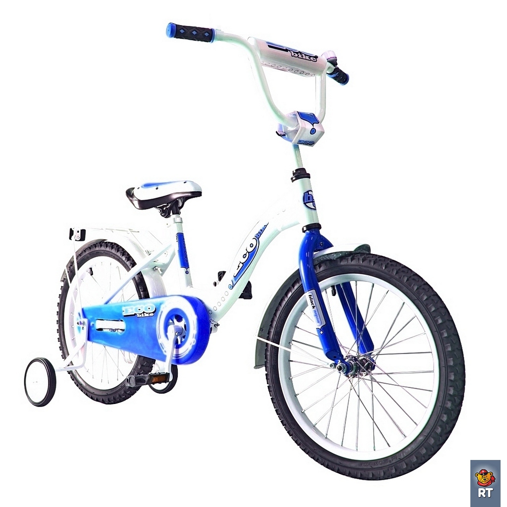 Двухколесный велосипед Aluminium Ecobike, диаметр колес 18 дюймов, голубой  