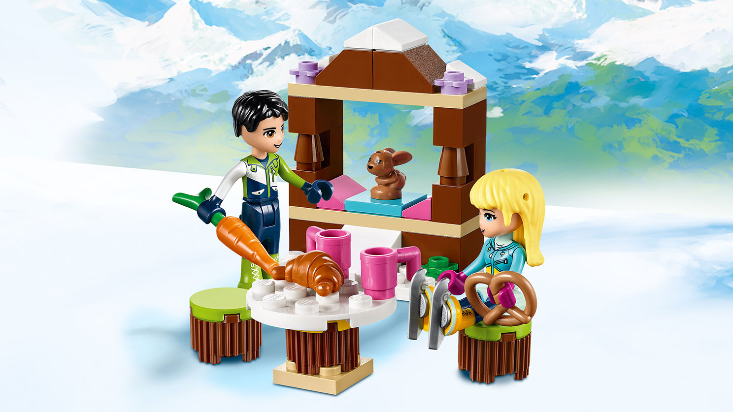 Конструктор Lego Friends. Горнолыжный курорт: каток  